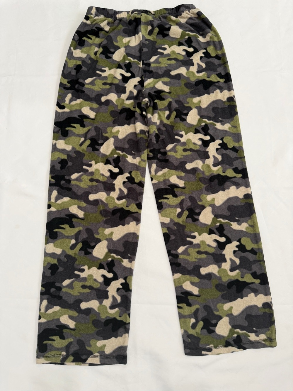 Boys Green Camo Fleece lounge Pants Size 14/16   J033
